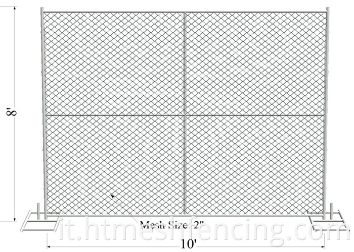 Fencing mobile per mobile galvanizzato a caldo galvanizzato